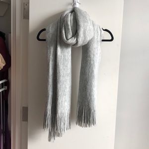 H&M Grey Fluffy Scarf